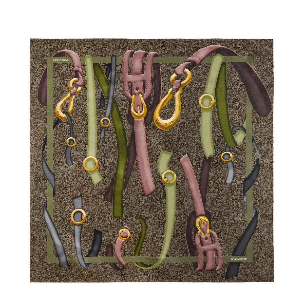 Borbonese - Foulard cinghie Alloro - 910600670143 - ALLORO