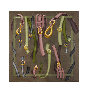 Borbonese - Foulard cinghie Alloro - 910600670143 - ALLORO