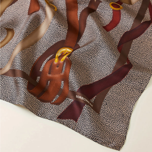 Borbonese - Foulard cinghie OP Naturale - 910600670143 - OP/NATURALE