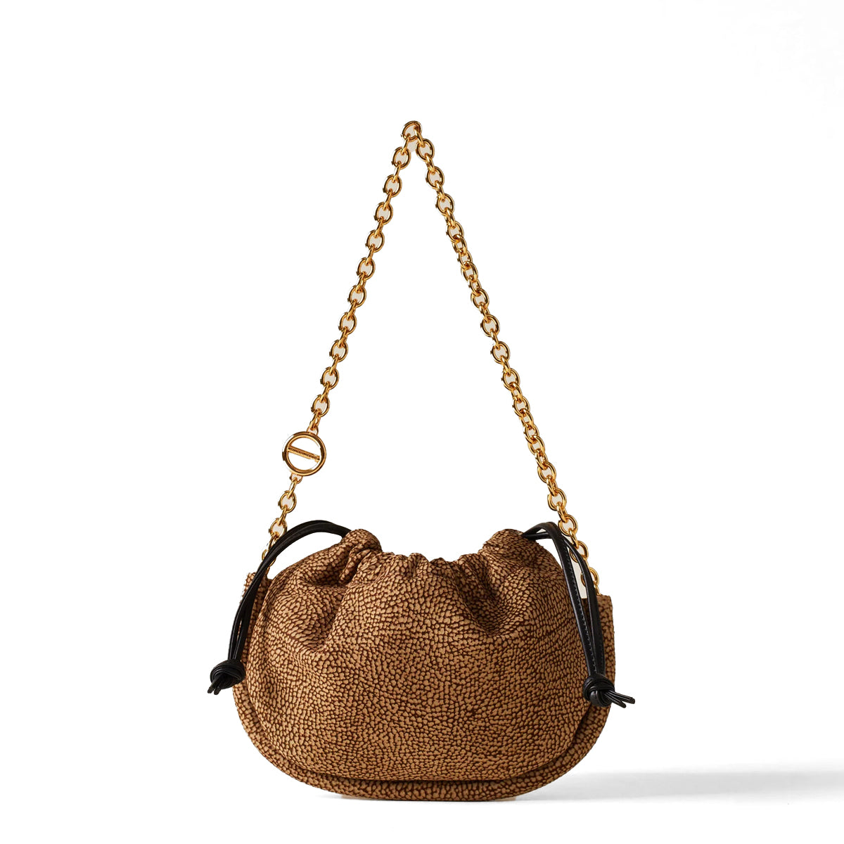 Borbonese - Mini Bag Coquille OP Naturale in suede - 91010115684 - OP/NATURALE