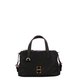 Borbonese - Bauletto Mini OP Naturale Dark Black - 91010042AH1 - DARK/BLACK