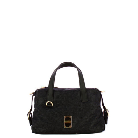 Borbonese - Bauletto Mini OP Naturale Dark Black - 91010042AH1 - DARK/BLACK
