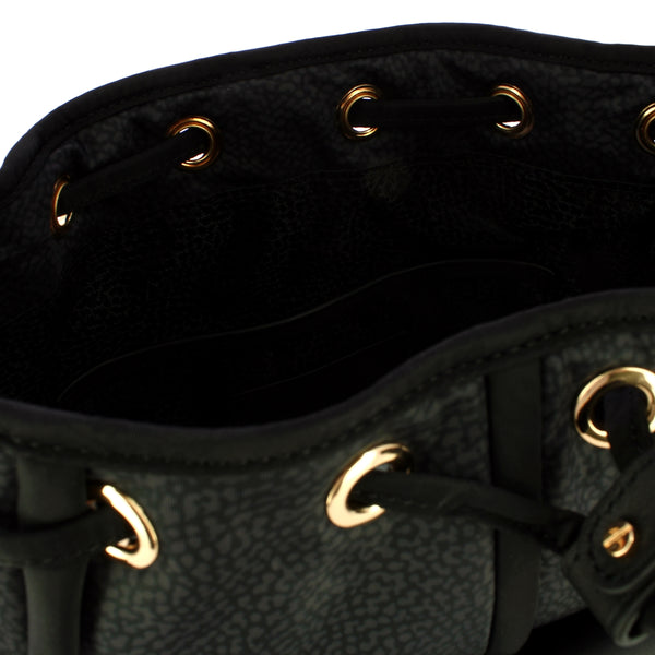 Borbonese - Secchiello Cottage Small Dark Black - 91010121AJ0 - DARK/BLACK