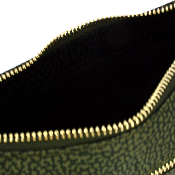 Borbonese - Mini Luna Bag with pocket in recycled nylon Alloro - 934137I15 - ALLORO