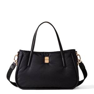 Borbonese - Cahier Medium Dark Black Handbag - 91010038I15 - DARK/BLACK