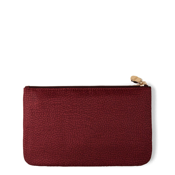 Borbonese - Pouch for documents in recycled Nylon Merlot - 930118I15 - MERLOT