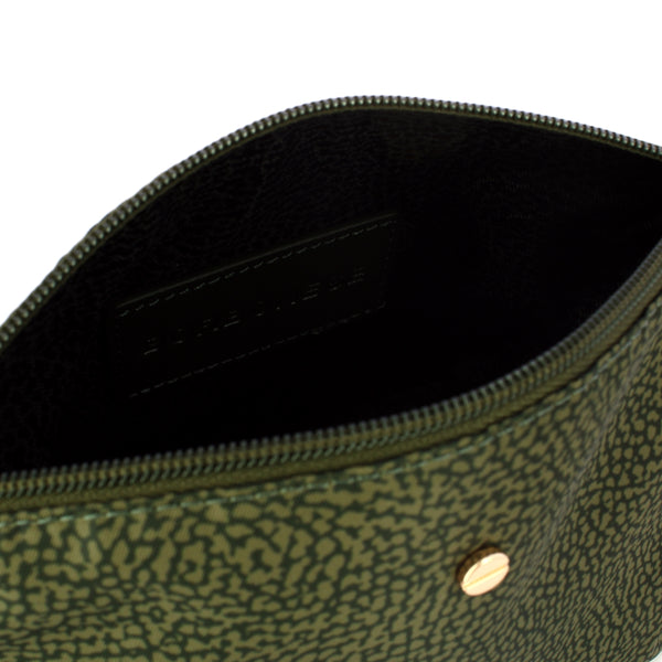 Borbonese - Medium Pouch in Recycled Fabric Alloro - 932029I15 - ALLORO