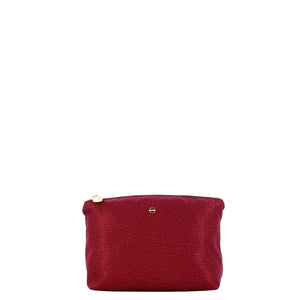 Borbonese - Medium Pouch in Recycled Fabric Merlot - 932029I15 - MERLOT