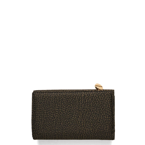 Borbonese - Medium RFID Alloro Wallet in recycled fabric - 930115I15 - ALLORO