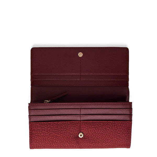 Borbonese - Large RFID Wallet in recycled NylonMerlot - 930112I15 - MERLOT