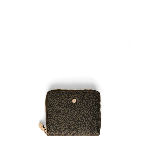 Borbonese - Zip Around Medium Wallet with RFID in recycled nylon Alloro - 930156I15 - ALLORO