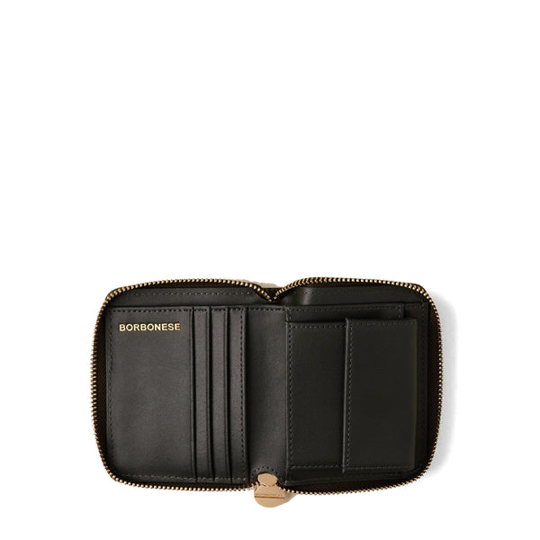 Borbonese - Zip Around Medium Wallet with RFID in recycled nylon Alloro - 930156I15 - ALLORO