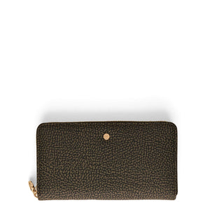 Borbonese - Zip Around Wallet with RFID in recycled nylon Alloro - 930155I15 - ALLORO