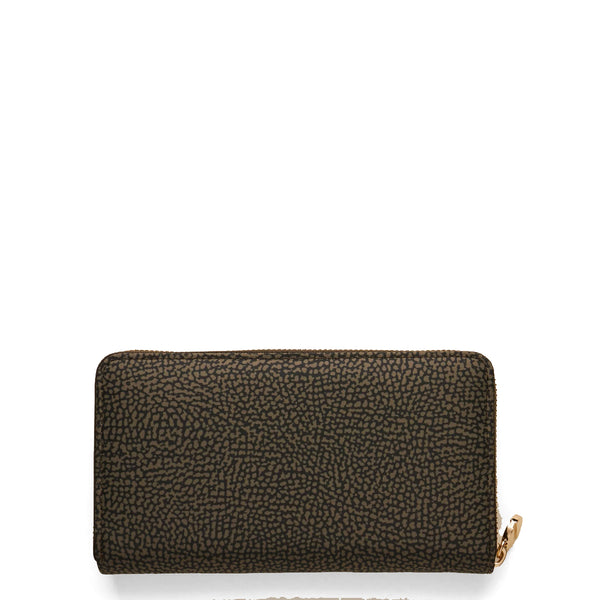 Borbonese - Zip Around Wallet with RFID in recycled nylon Alloro - 930155I15 - ALLORO