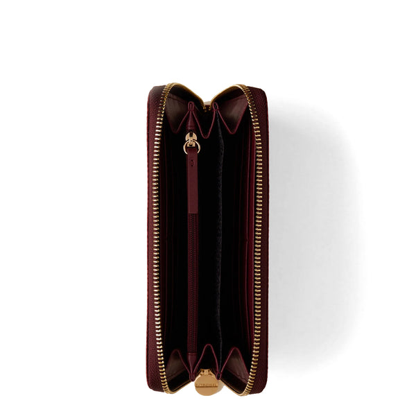 Borbonese - Zip Around Wallet with RFID in recycled nylon Merlot - 930155I15 - MERLOT