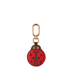 Borbonese - Portachiavi Coccinella OP Naturale Rosso Corallo - 910757223 - OP/NATURALE/ROSSO/CORALLO