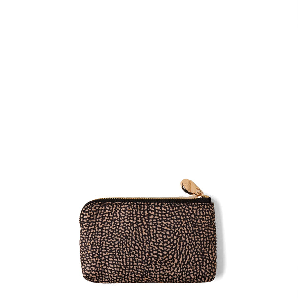 Borbonese - Keychain Pouch OP Naturale Nero - 91020001I15 - OP/NATURALE/NERO
