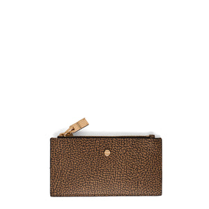 Borbonese - Coated Fabric Card Holder OP Naturale - 900131203 - OP/NATURALE