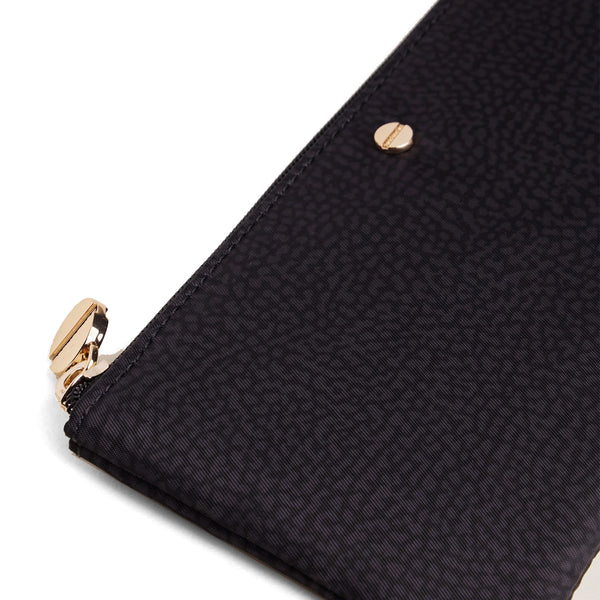 Borbonese - Flat Pouch Dark Black - 932027I15 - DARK/BLACK