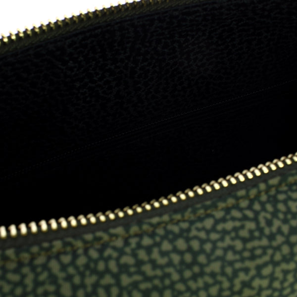 Borbonese - Luna Bag Middle with pocket in Recycled Nylon Alloro - 934108I15 - ALLORO