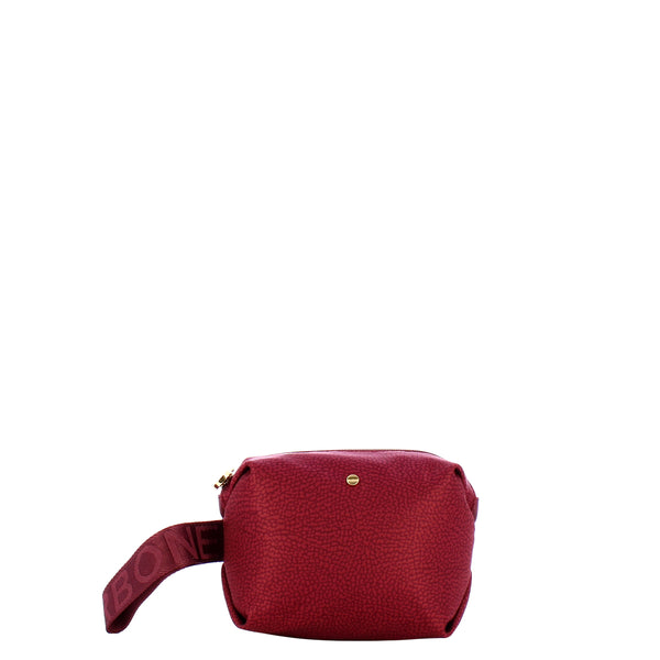 Borbonese - Vanity Case in Recycled Nylon Merlot - 932025I15 - MERLOT