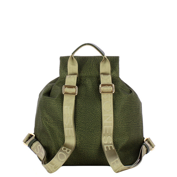 Borbonese - Medium Backpack in Recycled Nylon Riciclato Alloro - 934486I15 - ALLORO