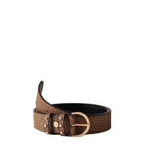 Borbonese - Cintura Stondata OP Naturale Nero - 901036223 - OP/NATURALE/NERO
