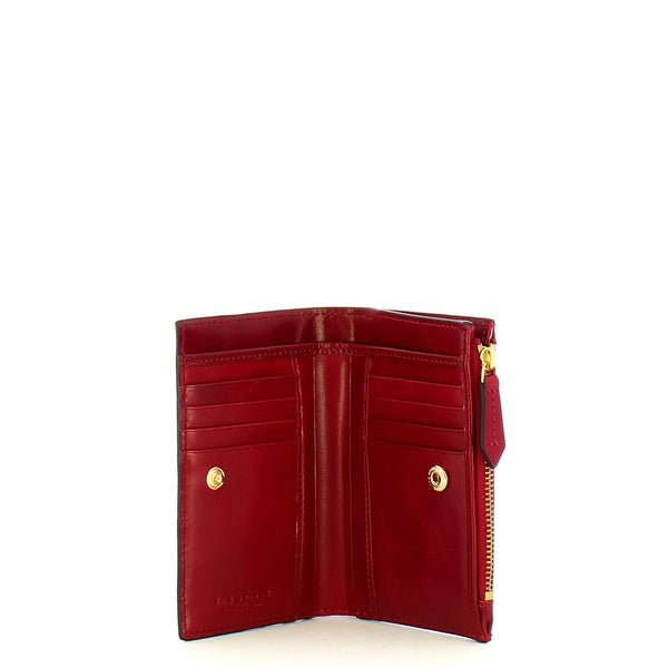 The Bridge - Lucrezia Medium Rosso Ribes Wallet - 01791301 - ROSSO/RIBES/ABB.ORO