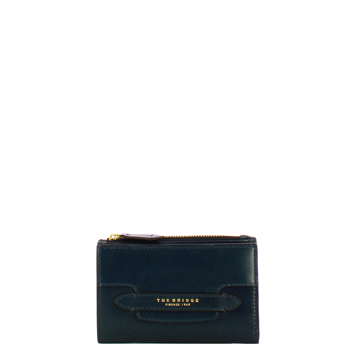 The Bridge - Lucrezia Medium Oltremare Wallet - 01791301 - OLTREMARE/ABB./ORO