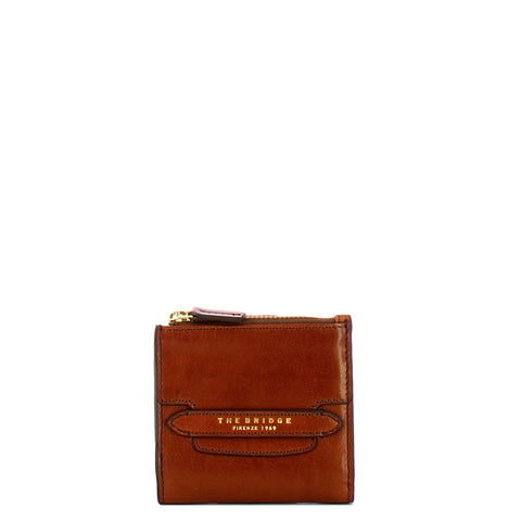 The Bridge - Lucrezia Small Marrone Wallet - 01800501 - MARRONE/14/ORO