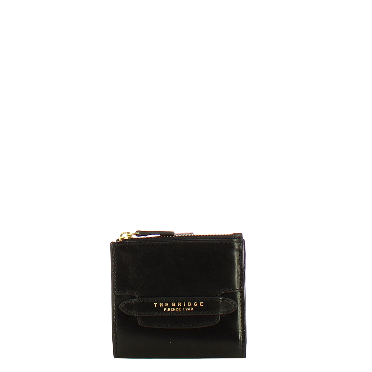 The Bridge - Lucrezia Small Nero Wallet - 01800501 - NERO/ABB./ORO