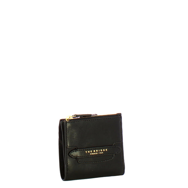 The Bridge - Lucrezia Small Nero Wallet - 01800501 - NERO/ABB./ORO