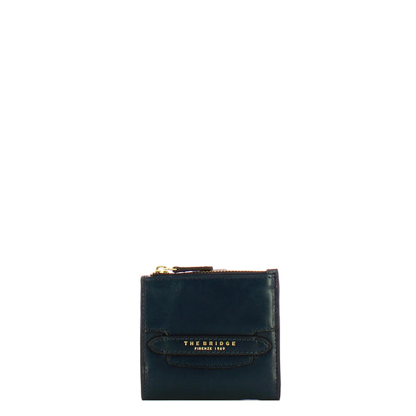 The Bridge - Lucrezia Small Oltremare Wallet - 01800501 - OLTREMARE/ABB./ORO