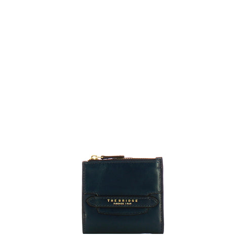 The Bridge - Lucrezia Small Oltremare Wallet - 01800501 - OLTREMARE/ABB./ORO