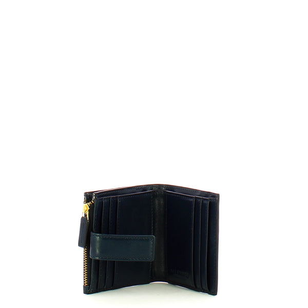 The Bridge - Lucrezia Small Oltremare Wallet - 01800501 - OLTREMARE/ABB./ORO