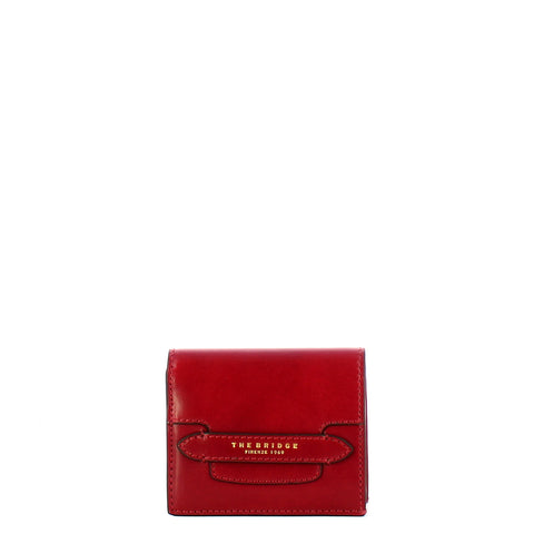 The Bridge - Lucrezia Small Rosso Ribes Wallet - 01802401 - ROSSO/RIBES/ABB.ORO