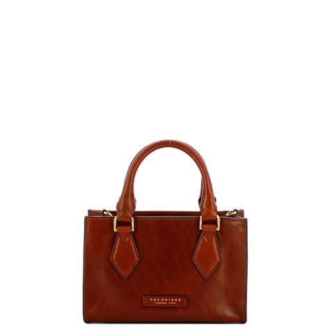 The Bridge - Ida Marrone Handbag - 04100501 - MARRONE/14/ORO
