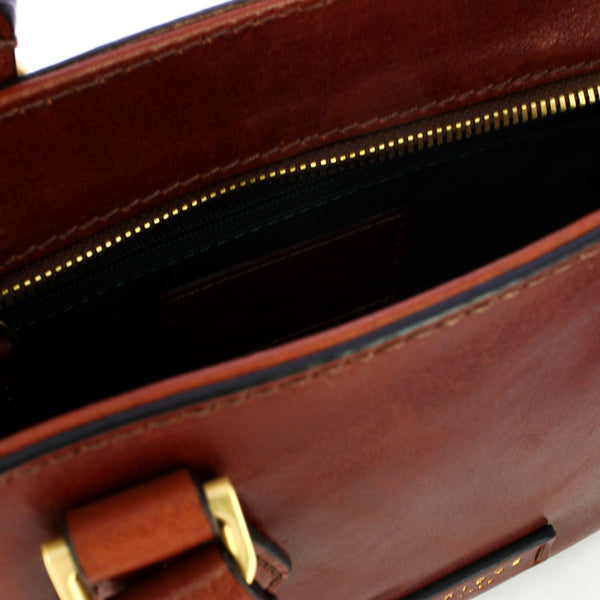 The Bridge - Ida Marrone Handbag - 04100501 - MARRONE/14/ORO
