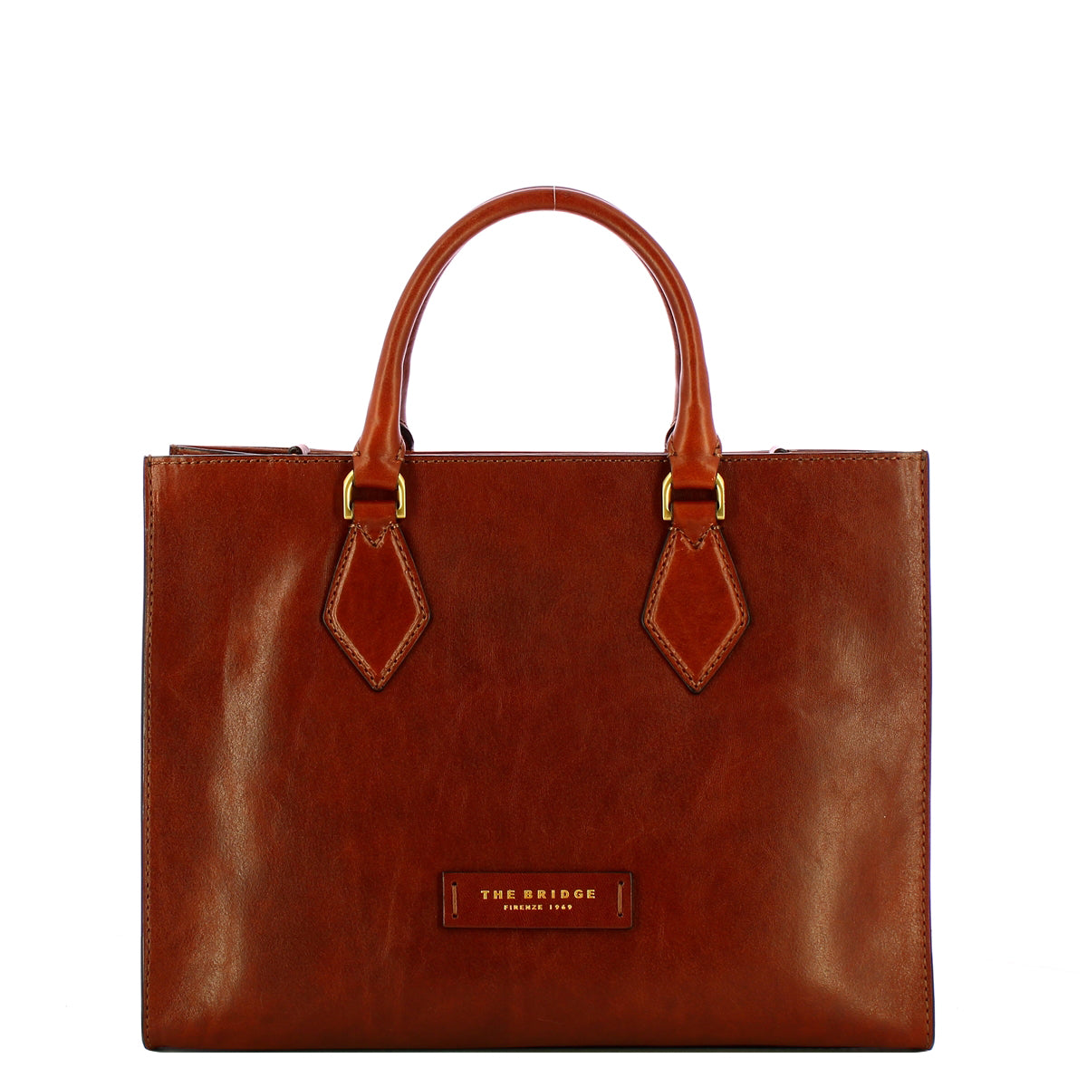 The Bridge - Ida Large Marrone Handbag - 04101501 - MARRONE/14/ORO