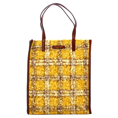 The Bridge - Shopping Bag Mirra Wow Check Mais Marrone - 041304FY - CHECK/MAIS/14/ABB/ORO