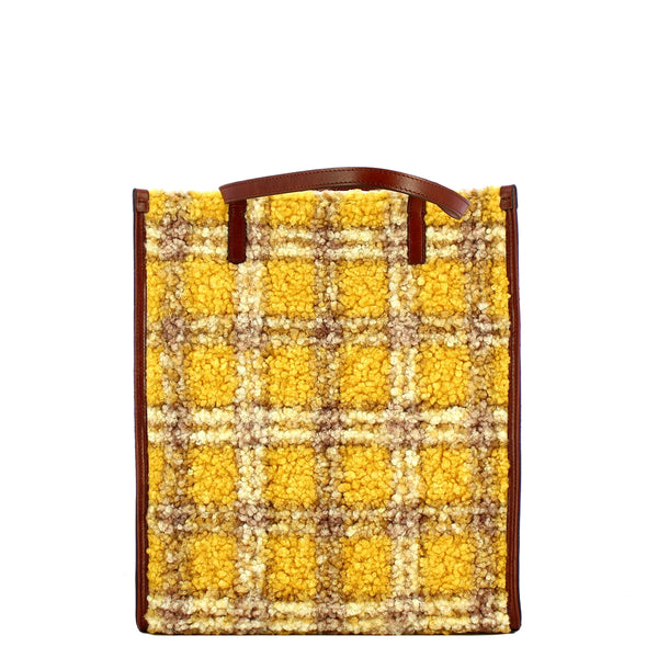 The Bridge - Shopping Bag Mirra Wow Check Mais Marrone - 041304FY - CHECK/MAIS/14/ABB/ORO
