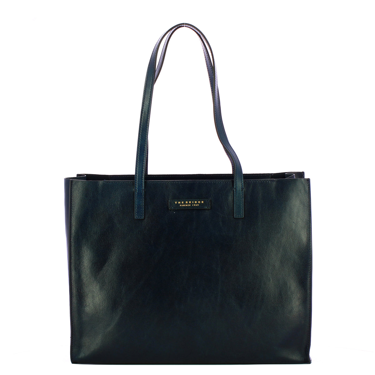 The Bridge - Mirra Oltremare Shopping Bag - 04131401 - OLTREMARE/ABB./ORO