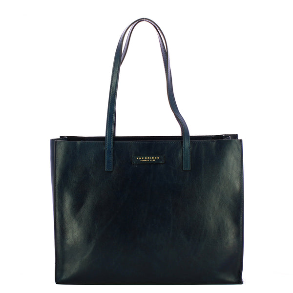 The Bridge - Mirra Oltremare Shopping Bag - 04131401 - OLTREMARE/ABB./ORO