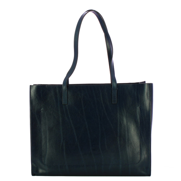 The Bridge - Mirra Oltremare Shopping Bag - 04131401 - OLTREMARE/ABB./ORO