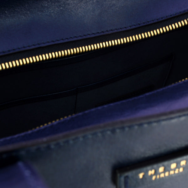 The Bridge - Mirra Oltremare Shopping Bag - 04131401 - OLTREMARE/ABB./ORO