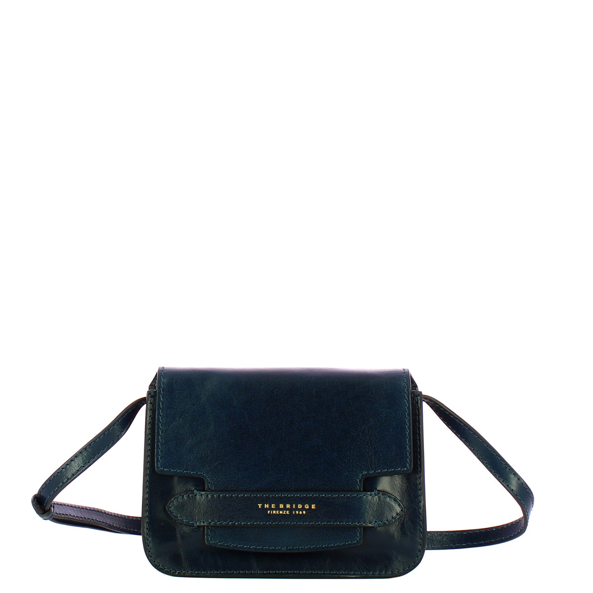 The Bridge - Lucrezia S Crossbody Bag - 04192001 - OLTREMARE/ABB./ORO