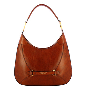 The Bridge - Isabella Hobo Marrone Shoulder Bag - 04501501 - MARRONE/14/ORO