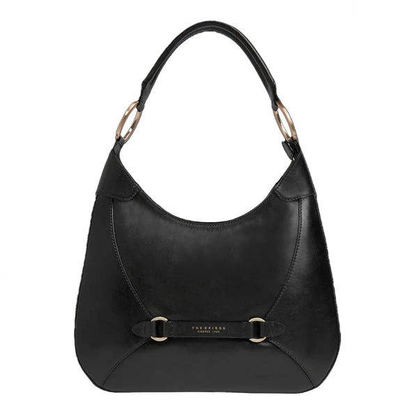 The Bridge - Borsa a spalla Isabella Hobo Nero - 04501501 - NERO/ABB./ORO
