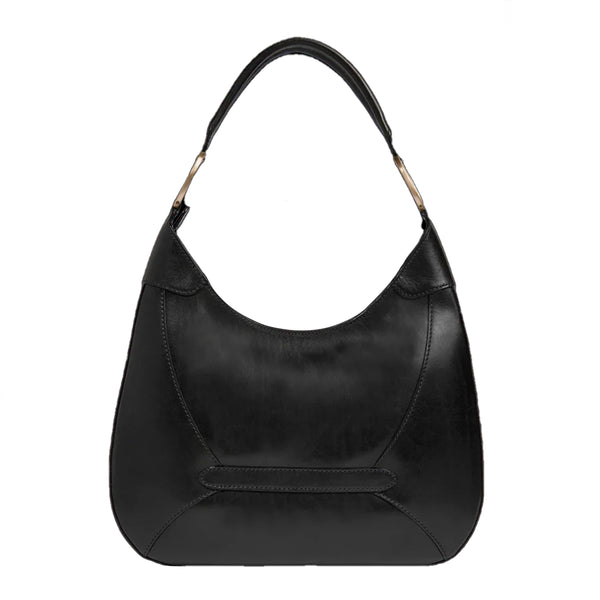 The Bridge - Borsa a spalla Isabella Hobo Nero - 04501501 - NERO/ABB./ORO