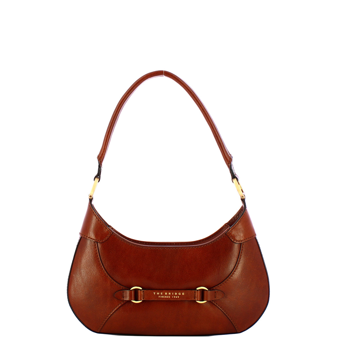 The Bridge - Isabella Marrone Oro Shoulder Bag - 04503501 - MARRONE/14/ORO